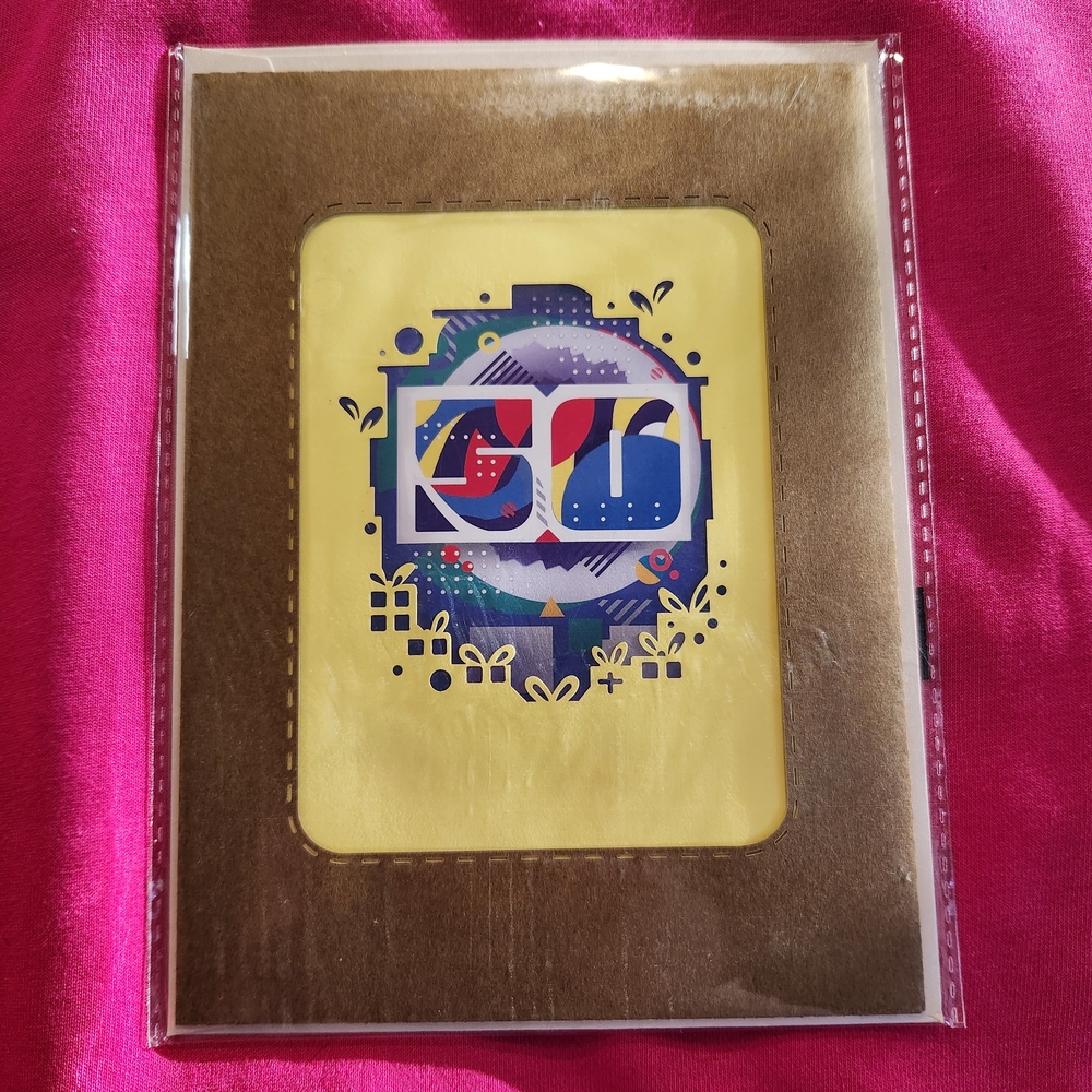 Gift Card Holder with Decorative Yellow Insert